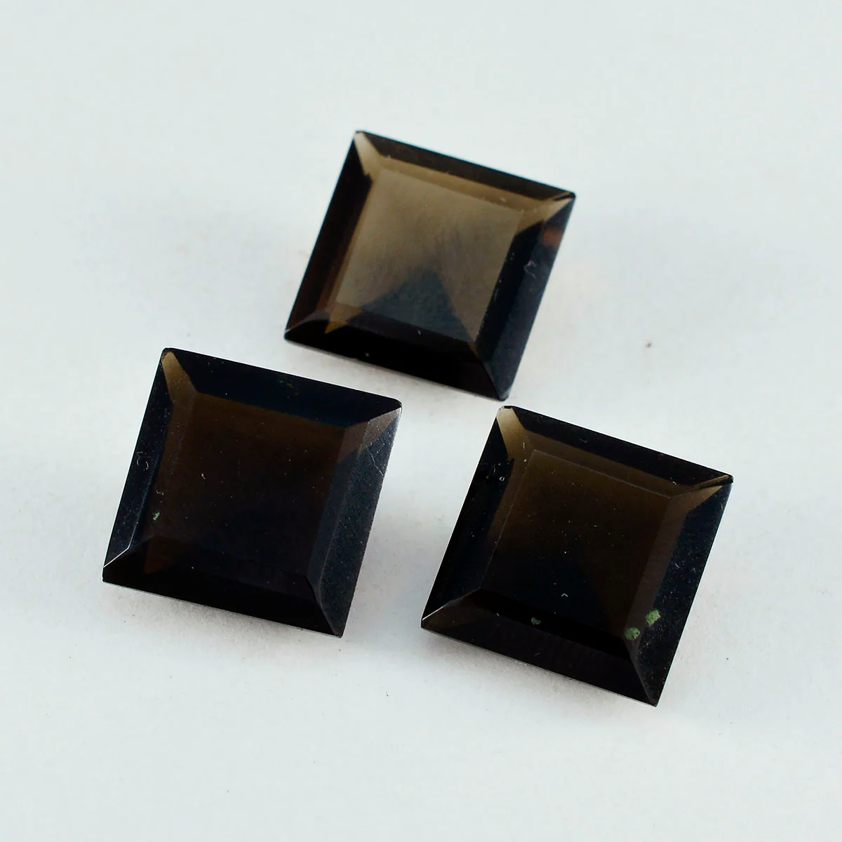 Smoky Quartz 1PC Chunky 15x15 MM Square Faceted Brown Superior Semi Precious Gems - Image 4