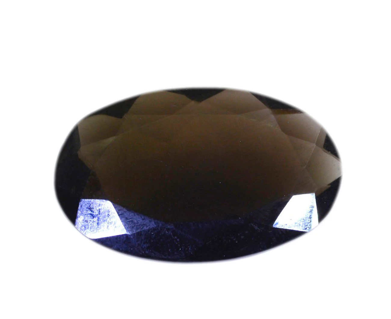 Smoky Quartz 1PC Chunky 15x20 MM Oval Faceted Brown Splendid Semi Precious Loose Gemstone - Image 2