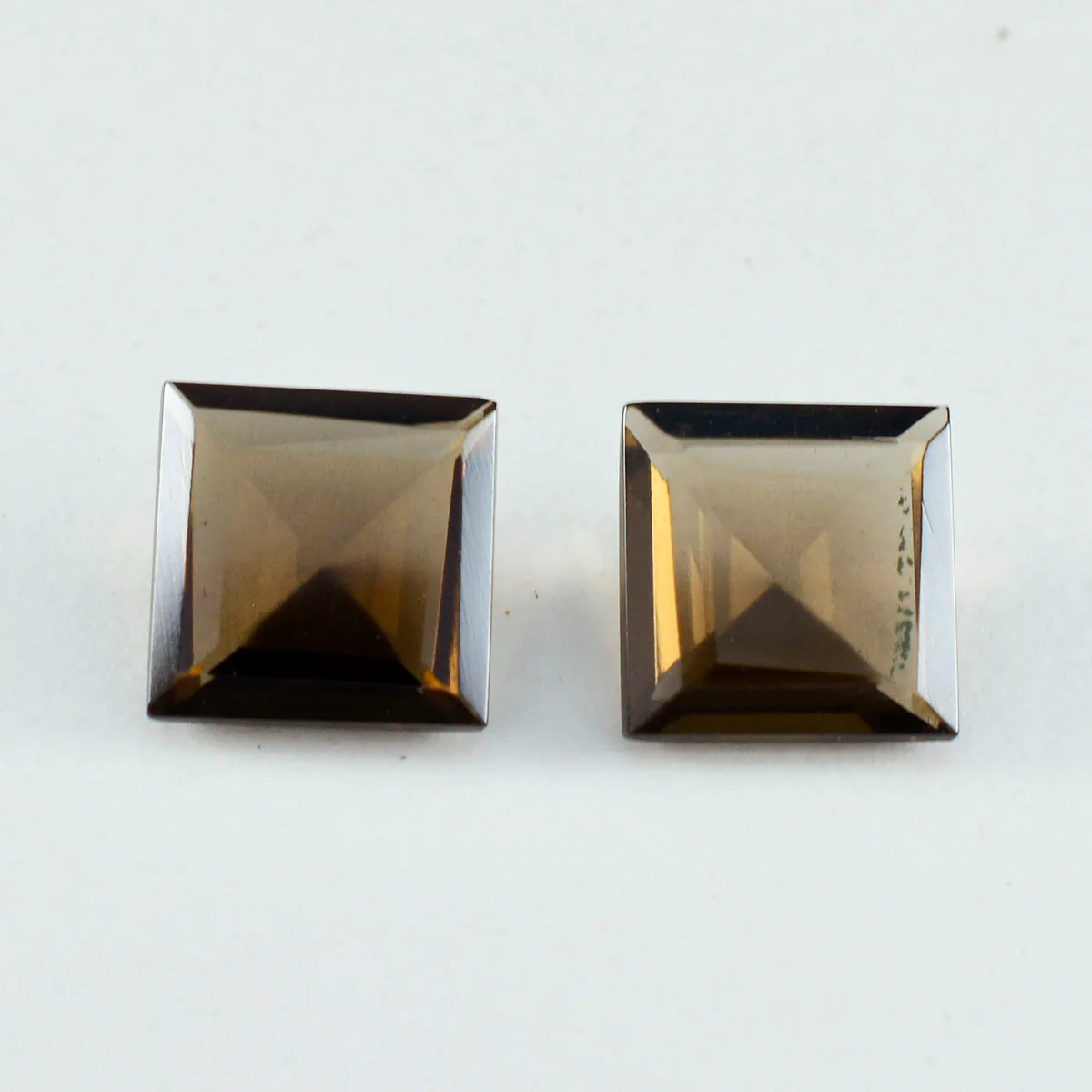 Smoky Quartz 1PC Large 10x10 MM Square Faceted Brown Shine Semi Precious Loose Gemstones - Image 4