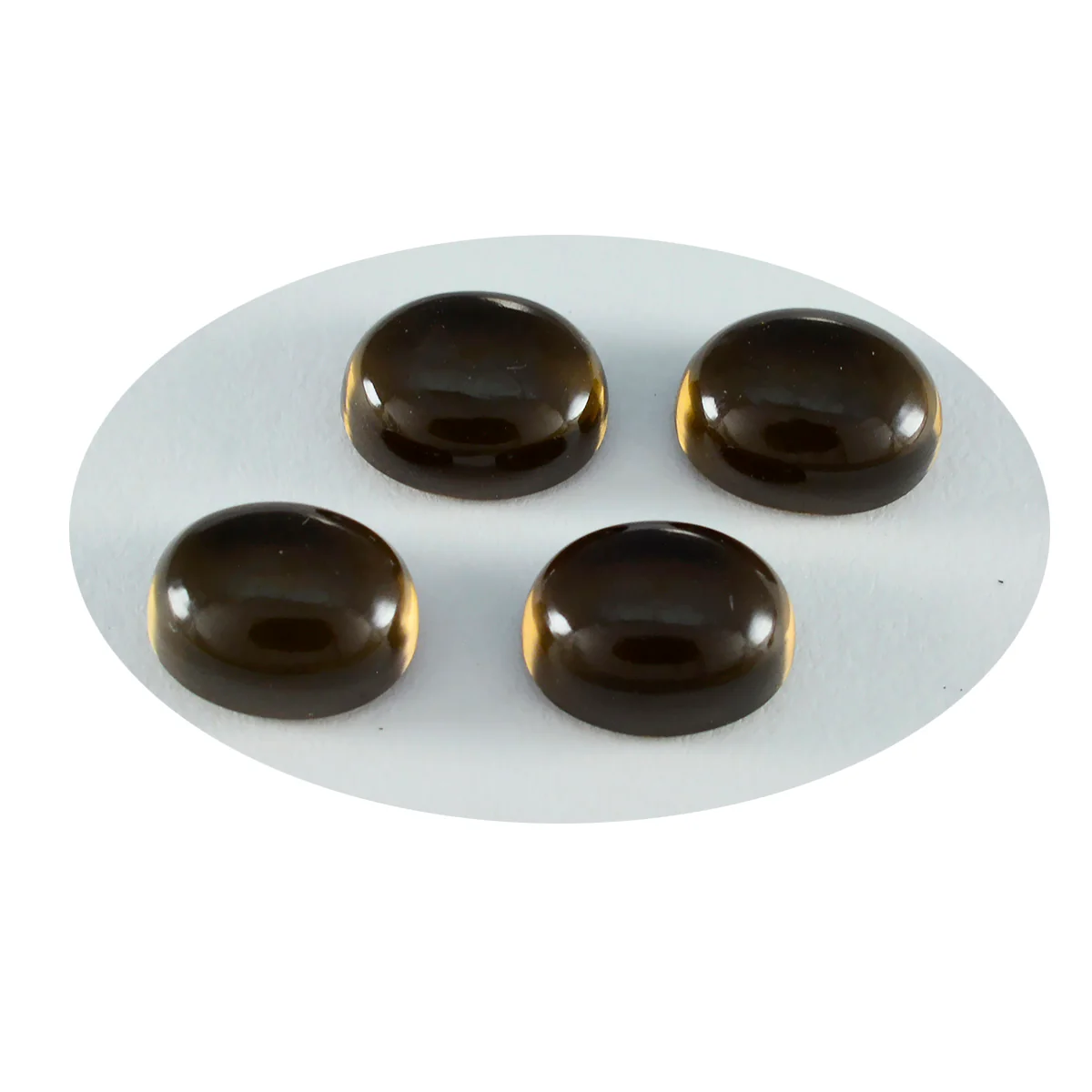 Smoky Quartz 1PC Large 10x12 MM Oval Cabochon Brown Luster semi Precious Precious Gemstone - Image 3