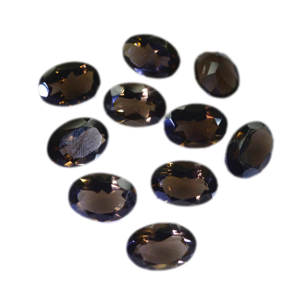 Smoky Quartz 1PC Large 10x14 MM Oval Faceted Brown Brilliant Semi Precious Loose Gemstones - Image 3