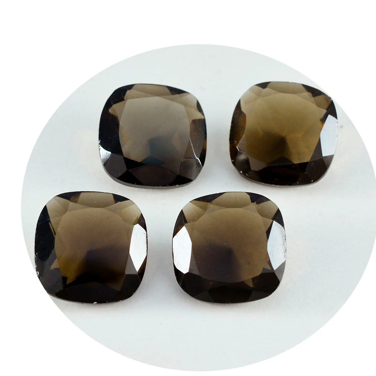 Smoky Quartz 1PC Large 11x11 MM Cushion Faceted Brown Fine Semi Precious Gems - Image 2