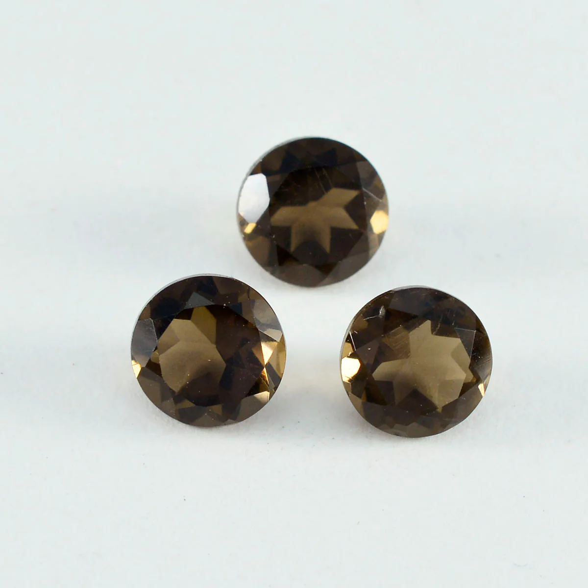 Smoky Quartz 1PC Large 12x12 MM Round Faceted Brown High-Quality Semi Precious Loose Gems