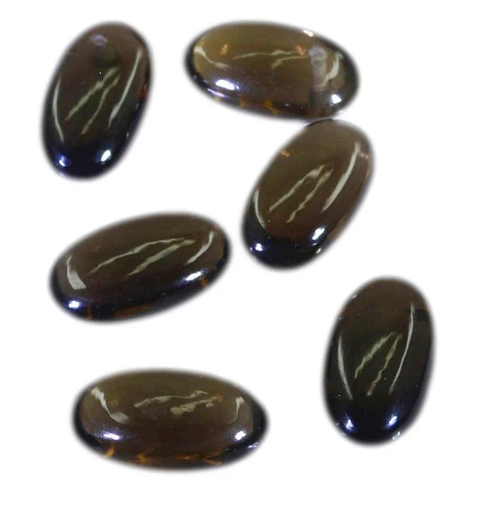 Smoky Quartz 1PC Large 9x11 MM Oval Cabochon Brown Polished semi Precious Loose Gemstones - Image 2