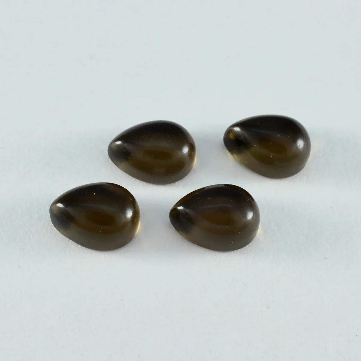 Smoky Quartz 1PC Medium 7x10 MM Pear Cabochon Brown Lustrous semi Precious Gems - Image 3