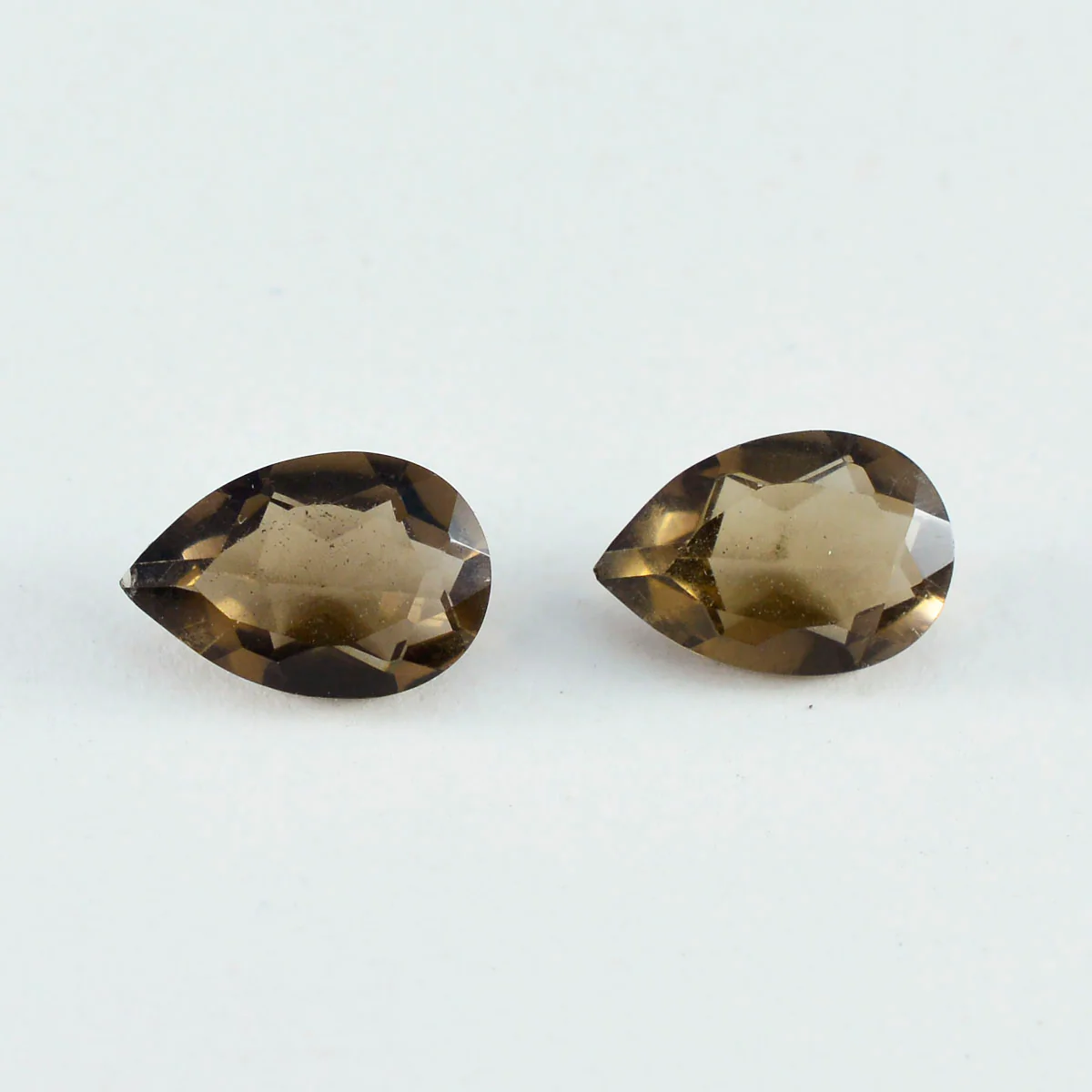 Smoky Quartz 1PC Medium 8x10 MM Pear Faceted Brown Shine Semi Precious Loose Gems
