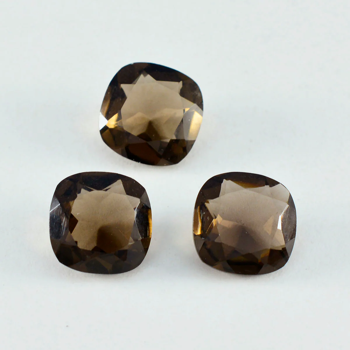 Smoky Quartz 1PC Medium 9x9 MM Cushion Faceted Brown Lustrous Semi Precious Loose Gemstone - Image 3