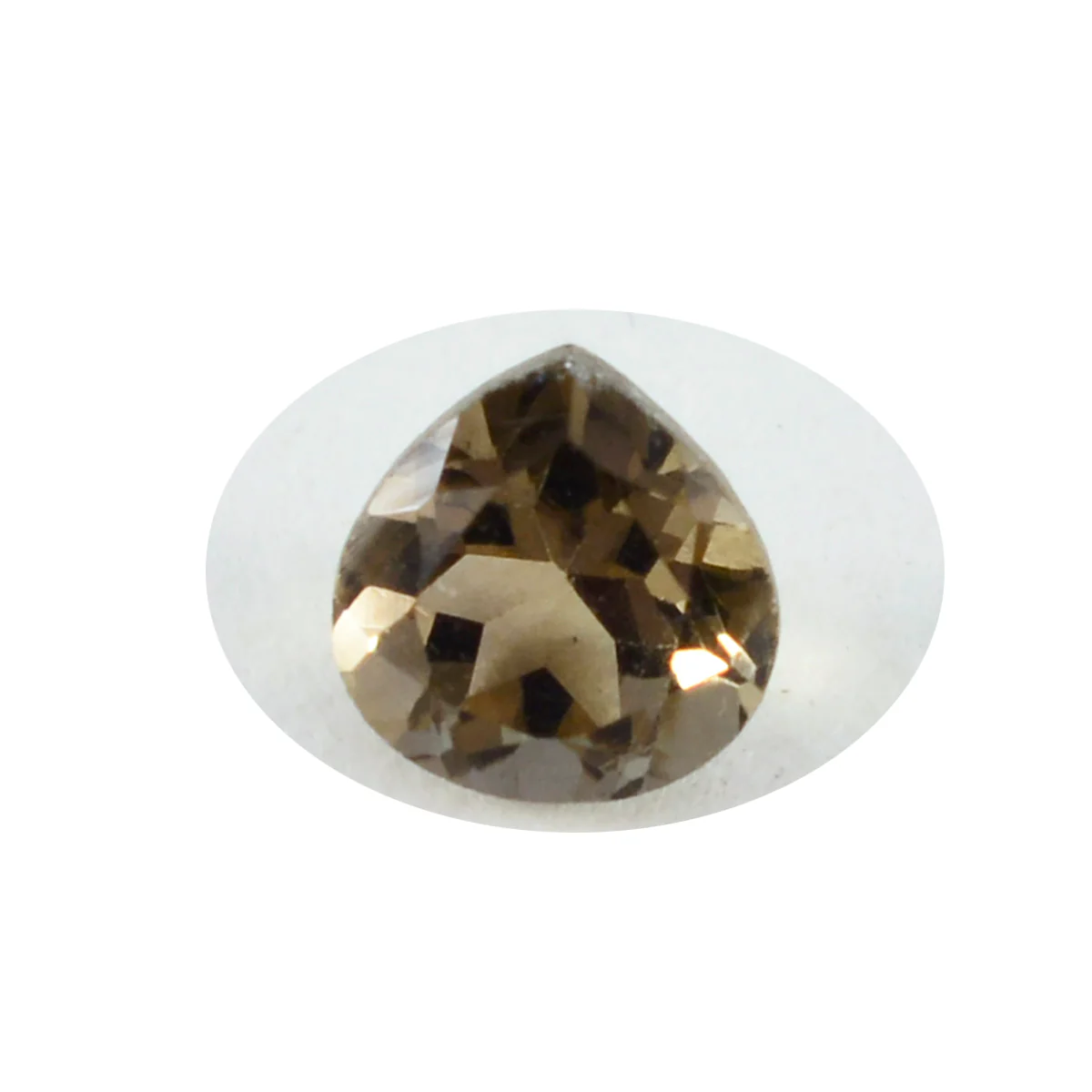 Smoky Quartz 1PC Medium 9x9 MM Heart Faceted Brown Lustrous Semi Precious Loose Gemstone - Image 2