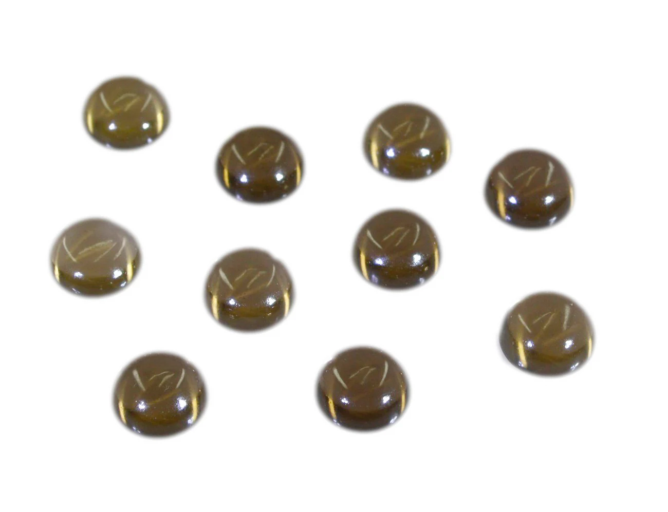 Smoky Quartz 1PC Medium 9x9 MM Round Cabochon Brown Genuine semi Precious Precious Gemstone - Image 3