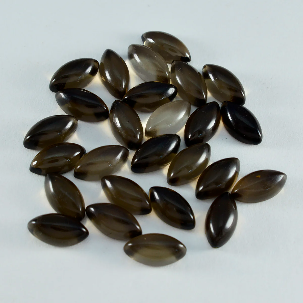 Smoky Quartz 1PC Small 6x12 MM Marquise Cabochon Brown Sparkling semi Precious Semi Precious Gemstone - Image 4
