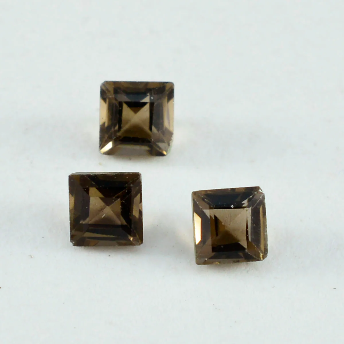 Smoky Quartz 1PC Small 7x7 MM Square Faceted Brown Splendid Semi Precious Gems