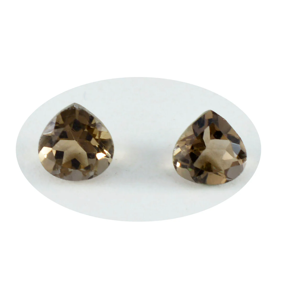 Smoky Quartz 1PC Small 8x8 MM Heart Faceted Brown Luster Semi Precious Loose Gems - Image 2