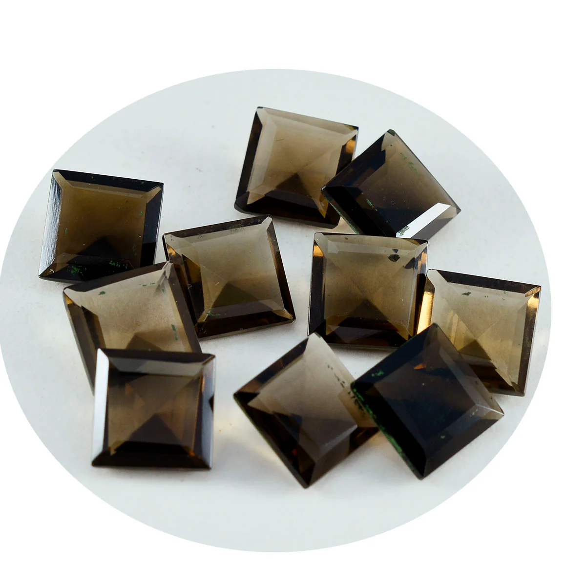 Smoky Quartz 1PC Small 8x8 MM Square Faceted Brown Luster Semi Precious Loose Gems - Image 2