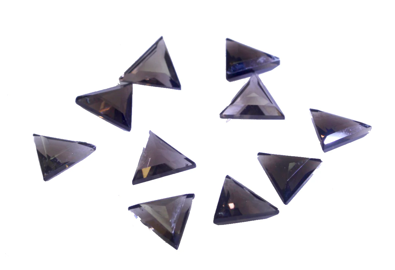 Smoky Quartz 1PC Small 8x8 MM Triangle Faceted Brown Luster Semi Precious Loose Gems - Image 3