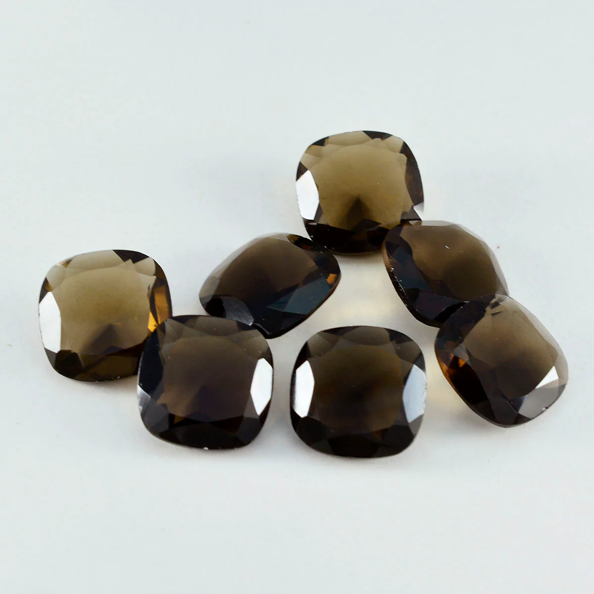 Smoky Quartz 1PC Tiny 5x5 MM Cushion Faceted Brown Sparkling Semi Precious Loose Gemstone