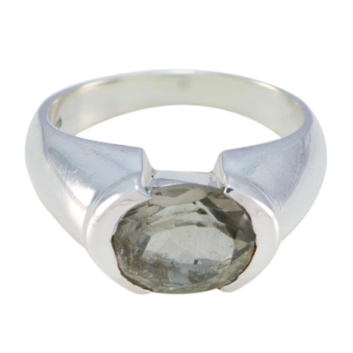 smoky quartz Solitaire Egyptian 925 Silver Brown Gemstone Eye-catching Love Ring Jewellery - Image 2