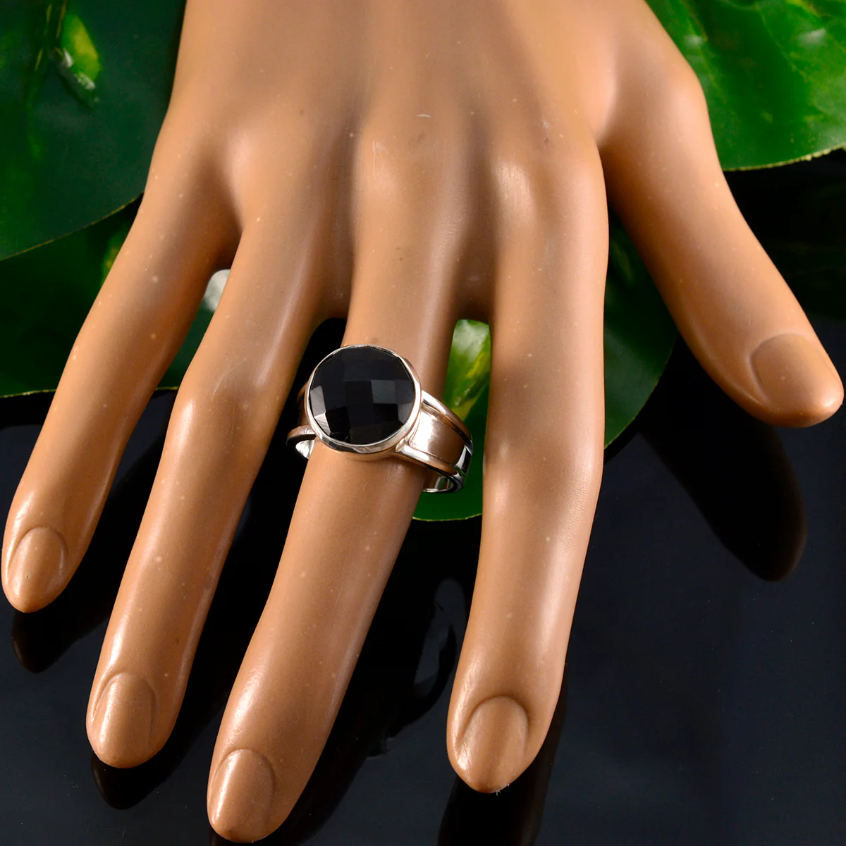 Smoky Quartz Solitaire Indian 925 Sterling Silver Brown Gemstones Versatile Feminine Ring Jewelry - Image 4
