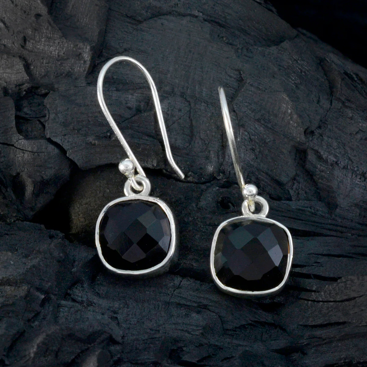 Smoky Quartz Turkish Hua multiple Dangle Brown Silver Earring - Image 2