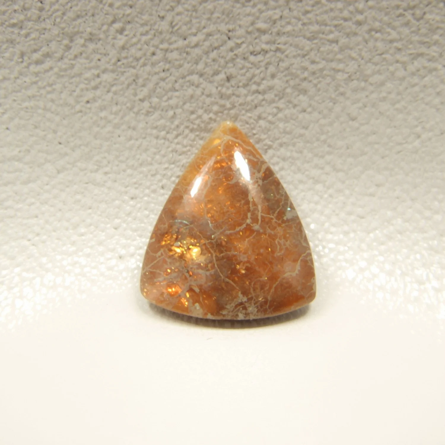 Sun Stone 1PC Large 10x10 MM Triangle Cabochon Blue Pure semi Precious Precious Gemstone - Image 2