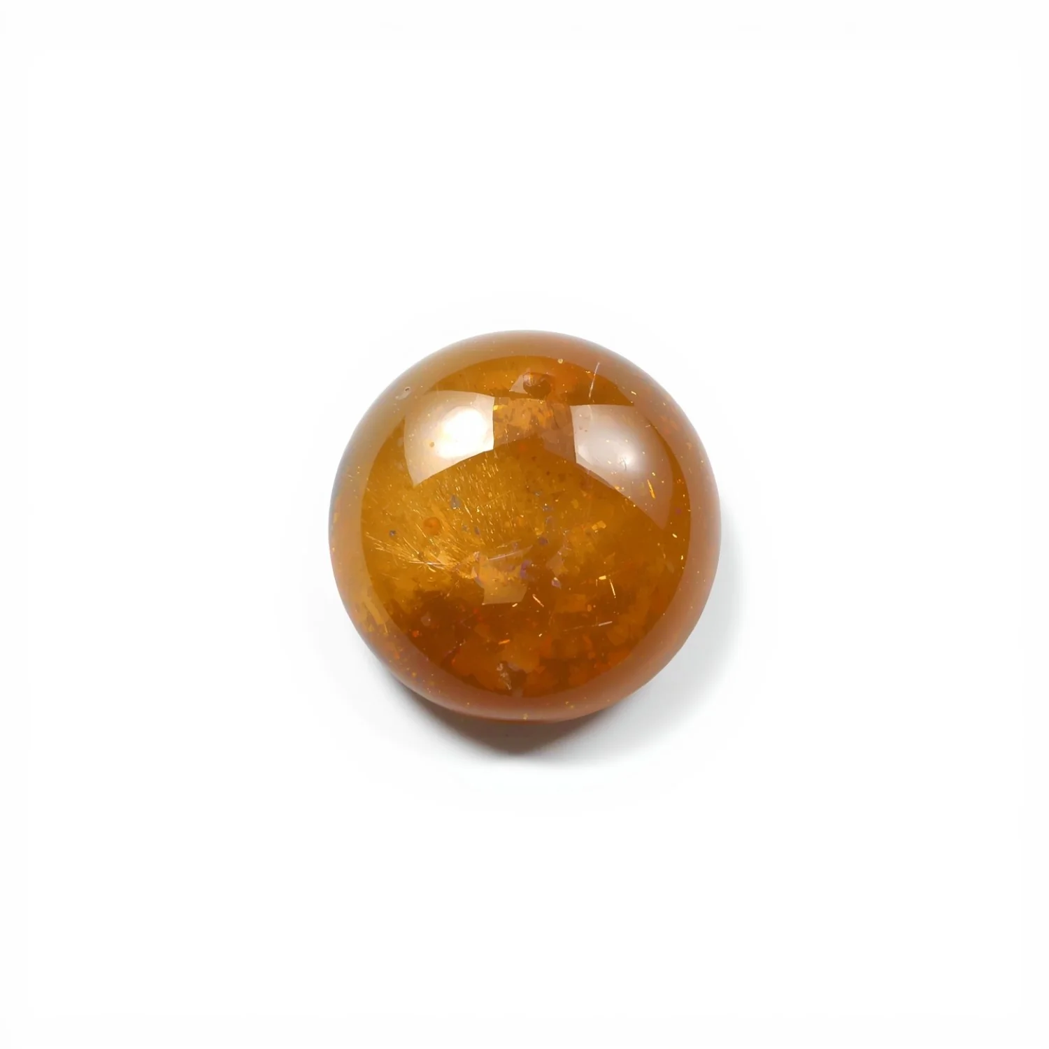 Sun Stone 1PC Small 8x8 MM Round Cabochon Blue Luster semi Precious Loose Gems