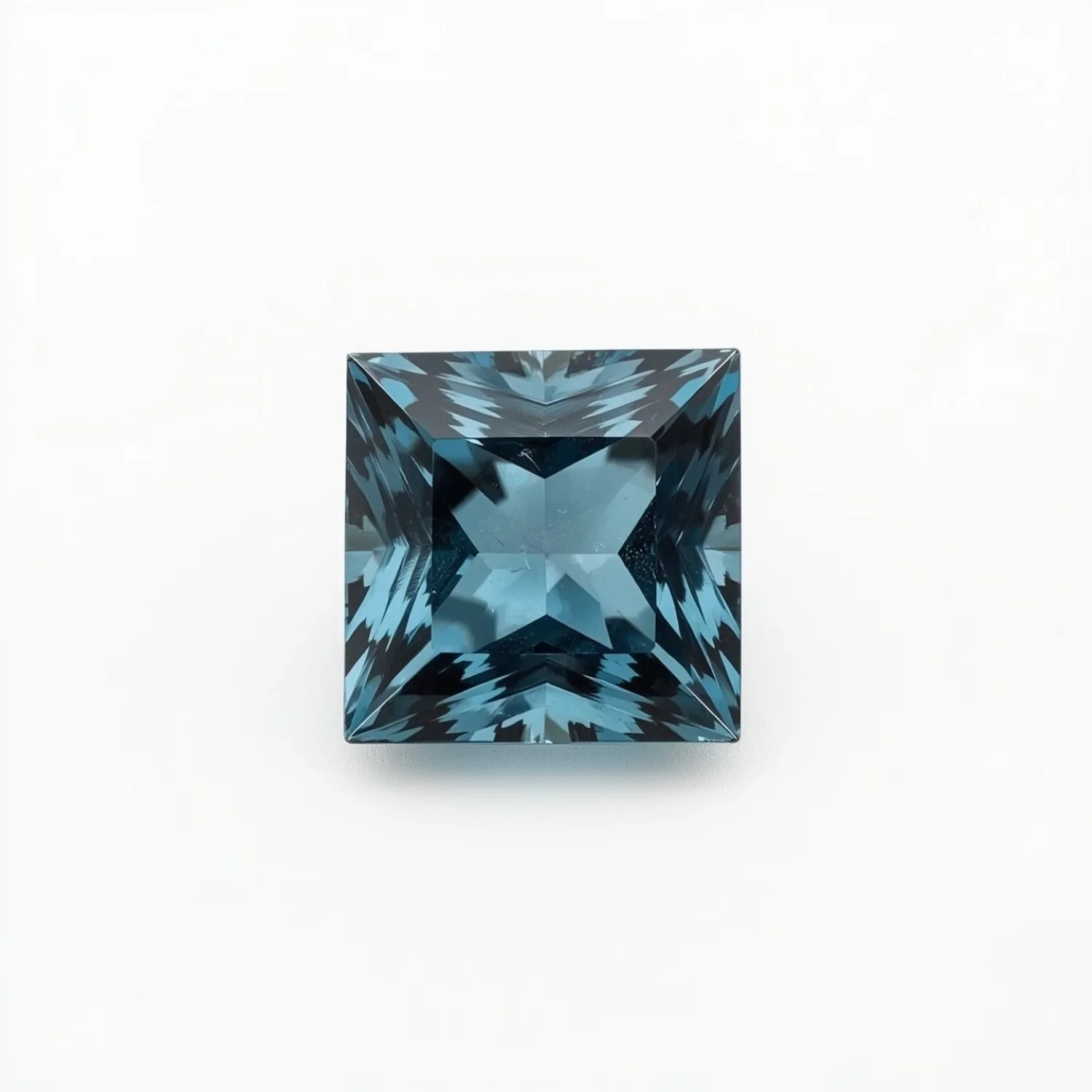 Swiss Blue Topaz 10PC Tiny 3x3 MM Square Faceted Blue Fiery Semi Precious Loose Gemstone
