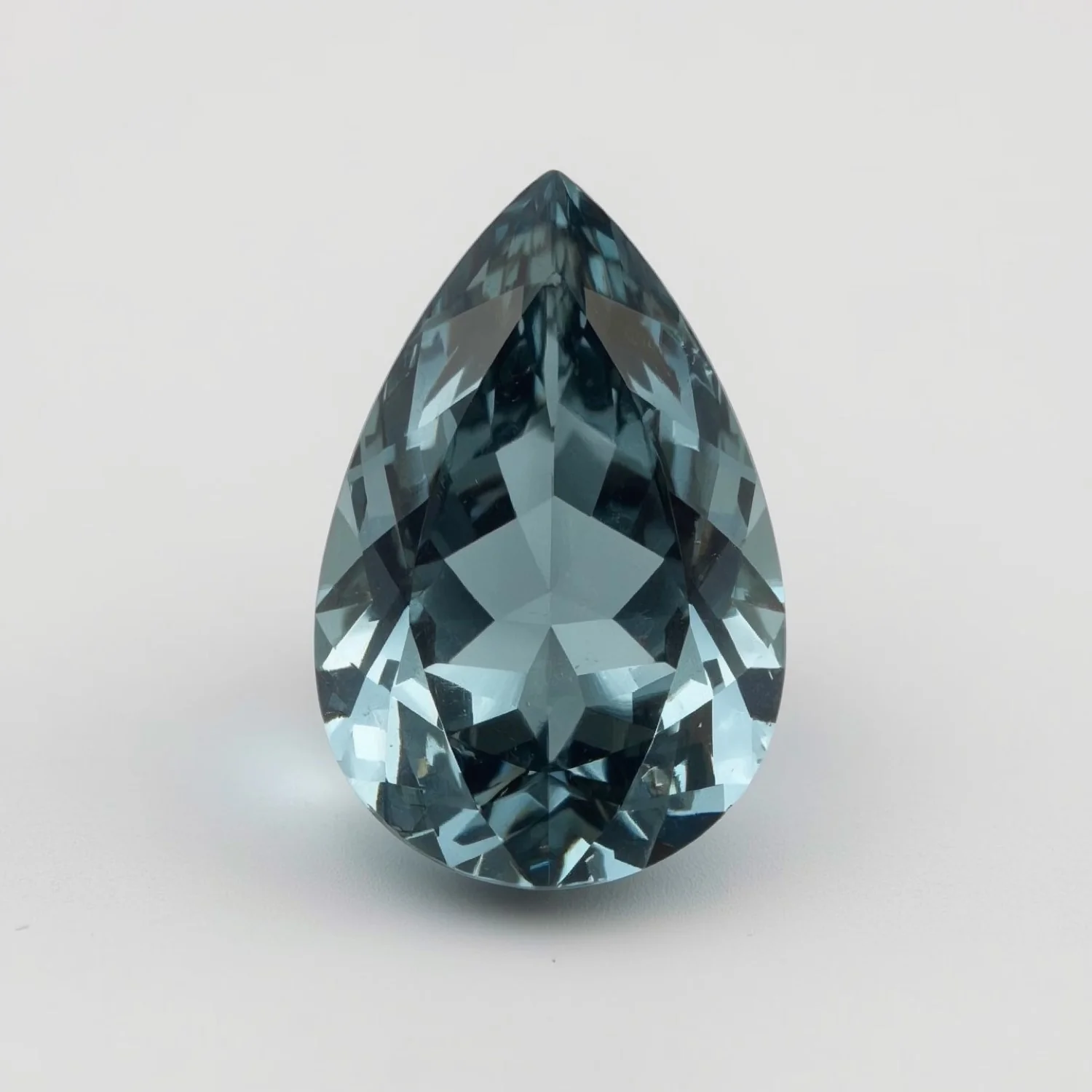 Swiss Blue Topaz 1PC Chunky 12x16 MM Pear Faceted Blue Pure Semi Precious Loose Gems - Image 2