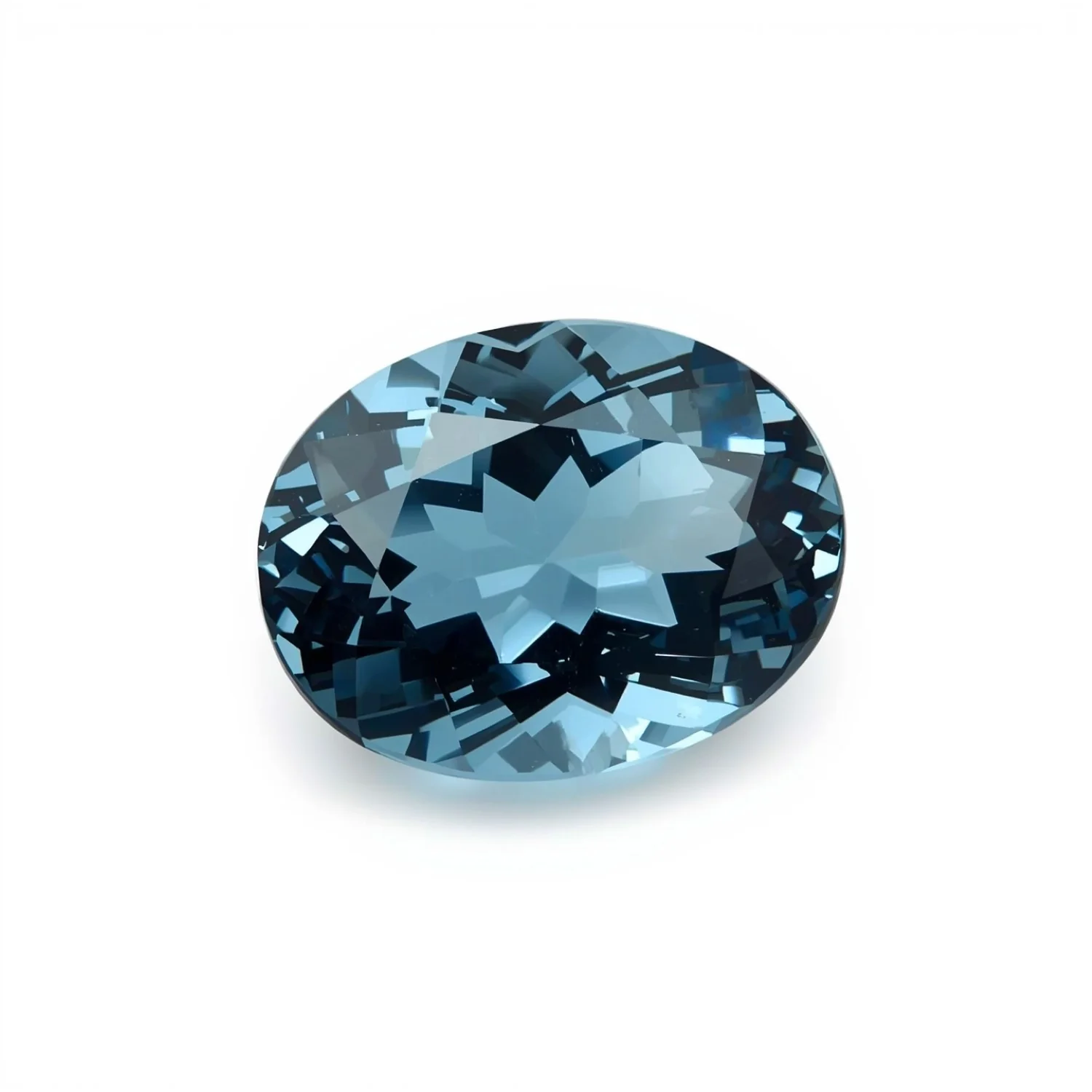 Swiss Blue Topaz 1PC Large 10x12 MM Oval Faceted Blue Brilliant Semi Precious Loose Gems