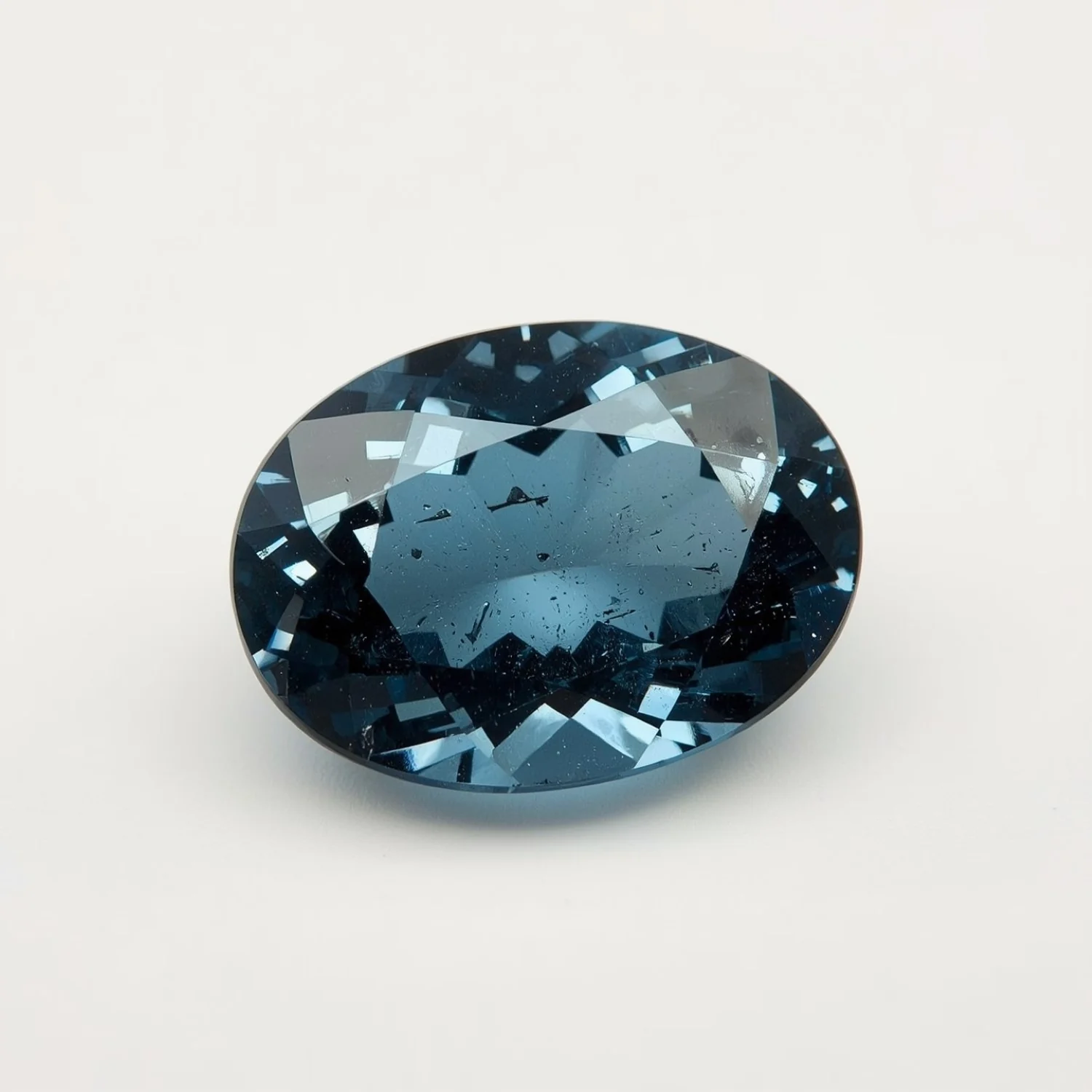 Swiss Blue Topaz 1PC Large 10x14 MM Oval Faceted Blue Sparkling Semi Precious Loose Gemstone - Image 2