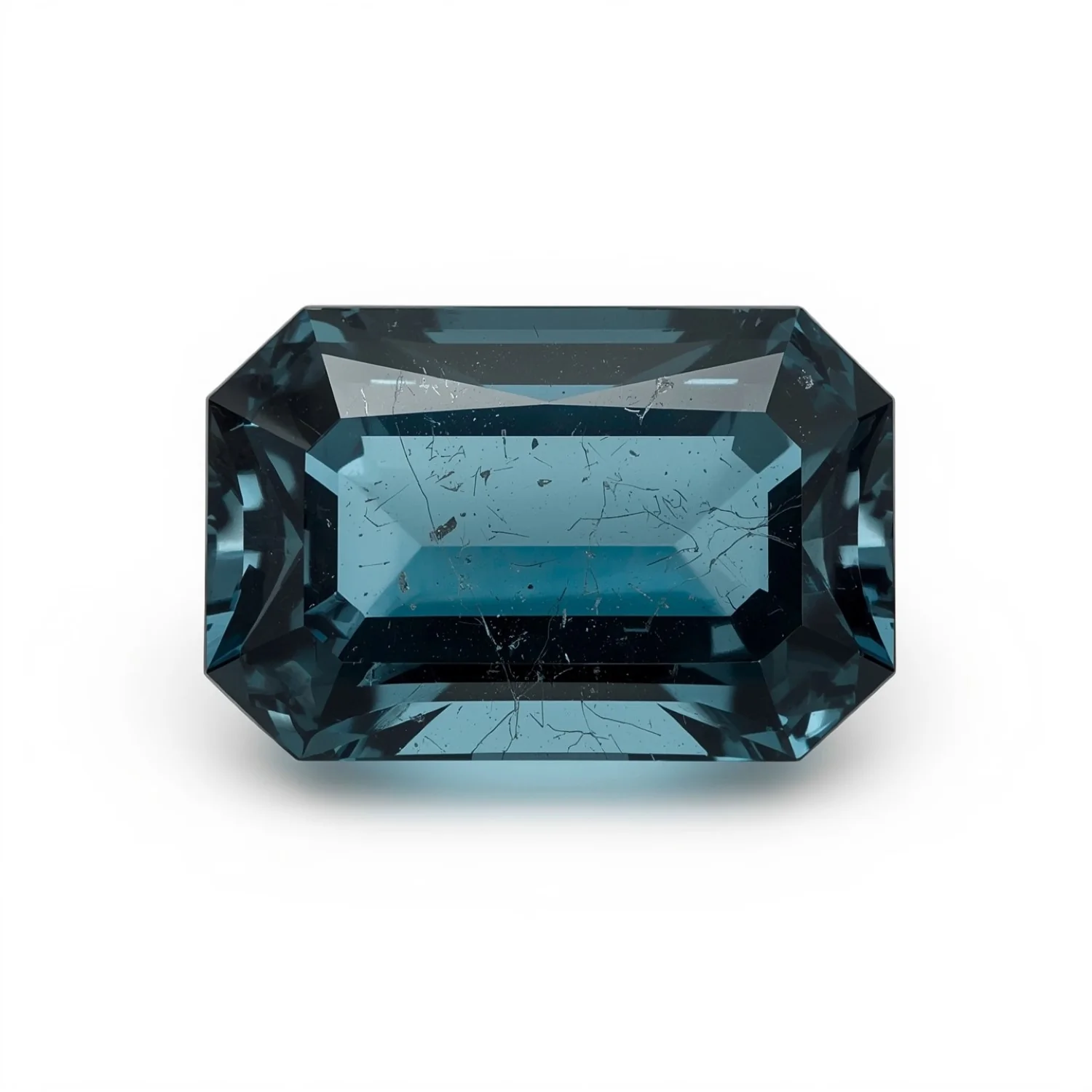 Swiss Blue Topaz 1PC Large 8x12 MM Emerald Faceted Blue Superior Semi Precious Gems