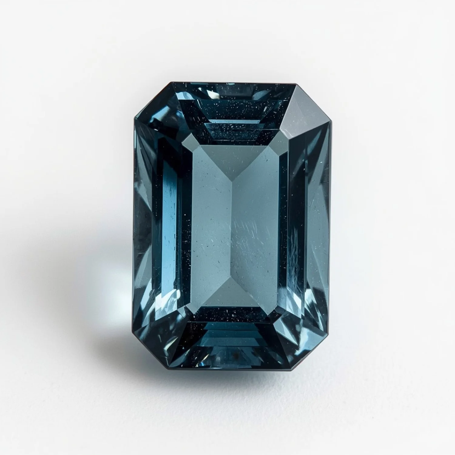 Swiss Blue Topaz 1PC Large 8x12 MM Emerald Faceted Blue Superior Semi Precious Gems - Image 2