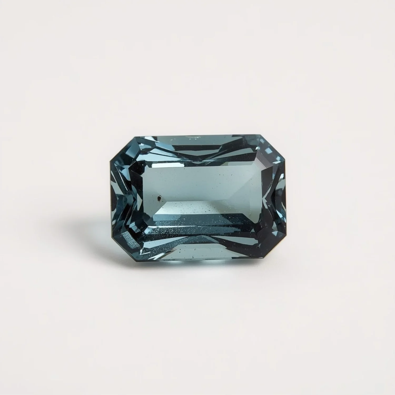Swiss Blue Topaz 1PC Medium 7x10 MM Emerald Faceted Blue High-Quality Semi Precious Loose Gems - Image 2