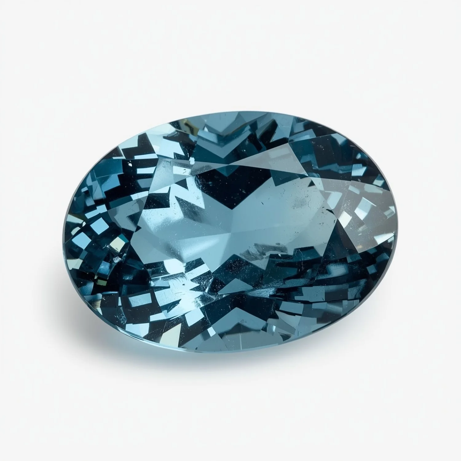 Swiss Blue Topaz 1PC Medium 7x10 MM Oval Faceted Blue Genuine Semi Precious Loose Gems - Image 2