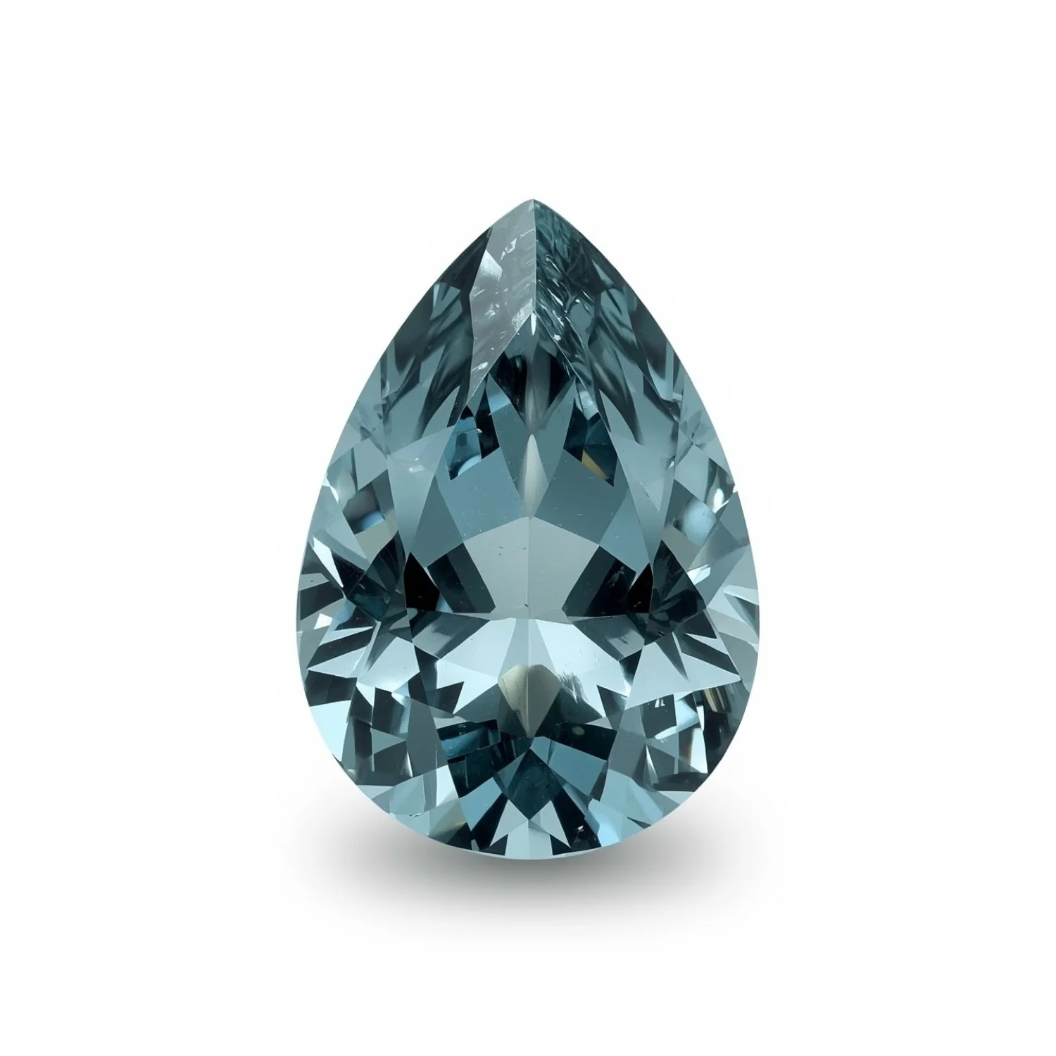 Swiss Blue Topaz 1PC Medium 7x10 MM Pear Faceted Blue Shine Semi Precious Loose Gemstones - Image 2