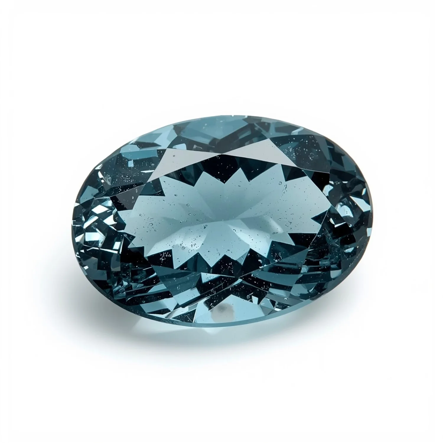 Swiss Blue Topaz 1PC Small 6x8 MM Oval Faceted Blue Fine Semi Precious Loose Gemstone - Image 2