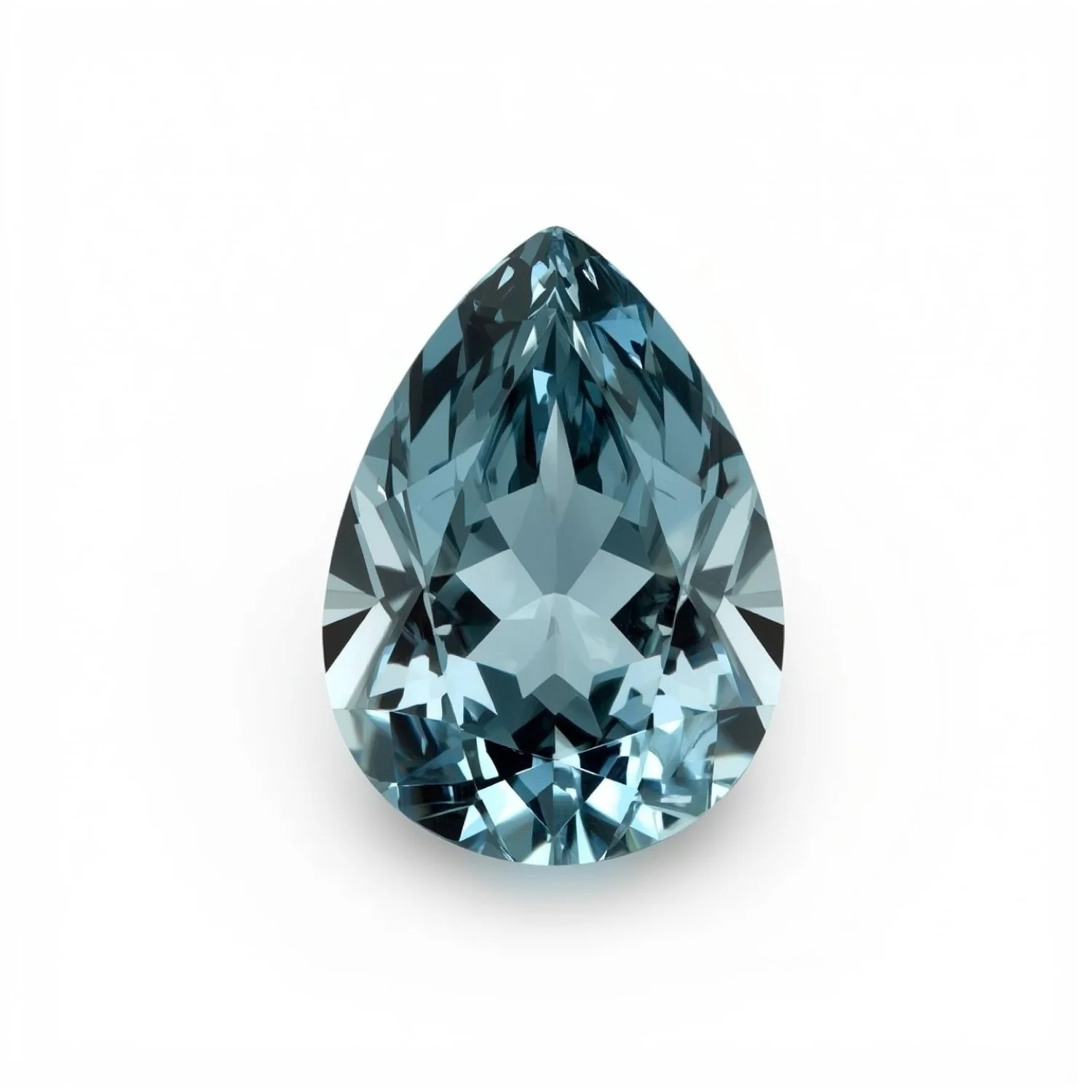 Swiss Blue Topaz 1PC Small 7x9 MM Pear Faceted Blue Lustrous Semi Precious Loose Gemstone - Image 2