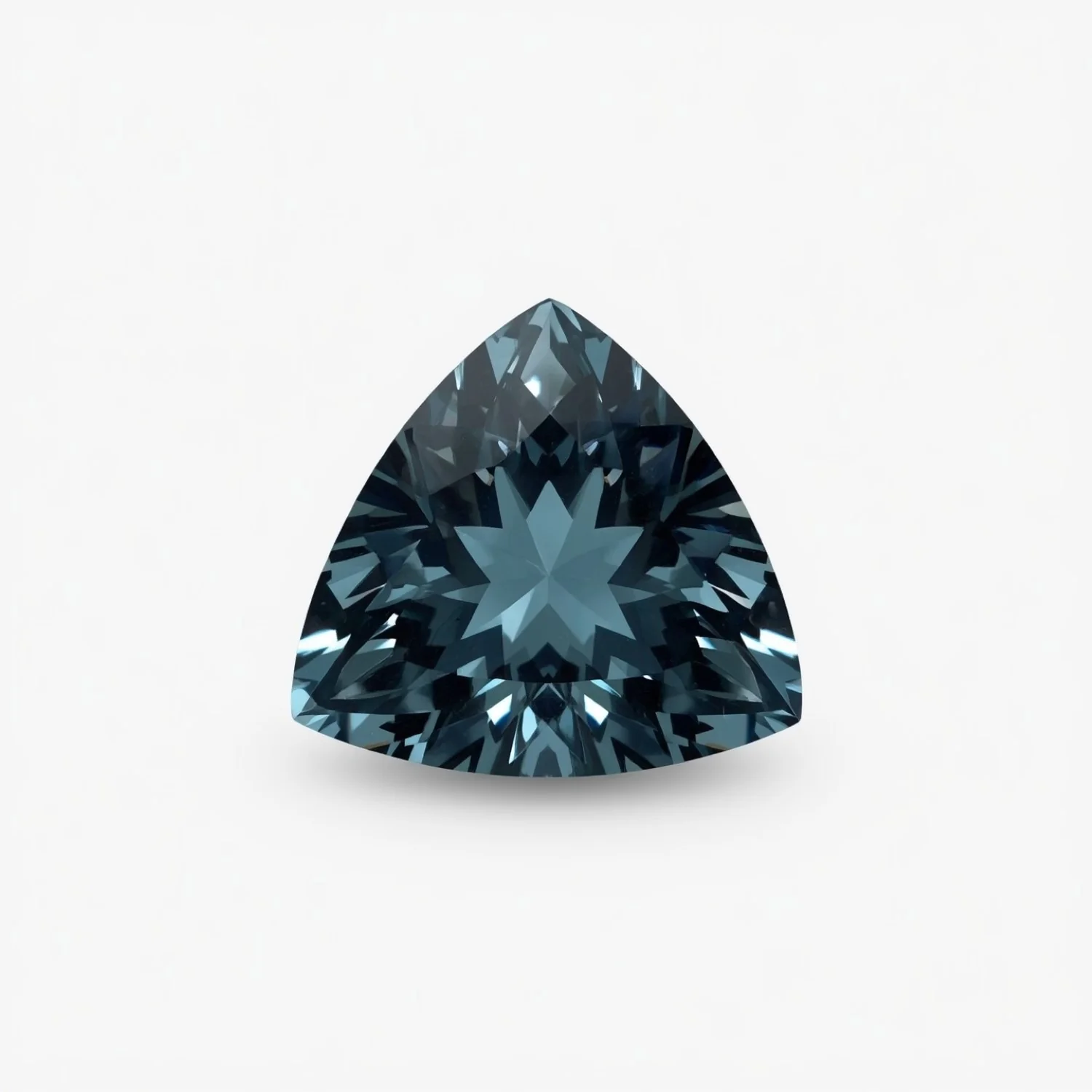 Swiss Blue Topaz 1PC Tiny 6x6 MM Triangle Faceted Blue Polished Semi Precious Loose Gems - Image 2