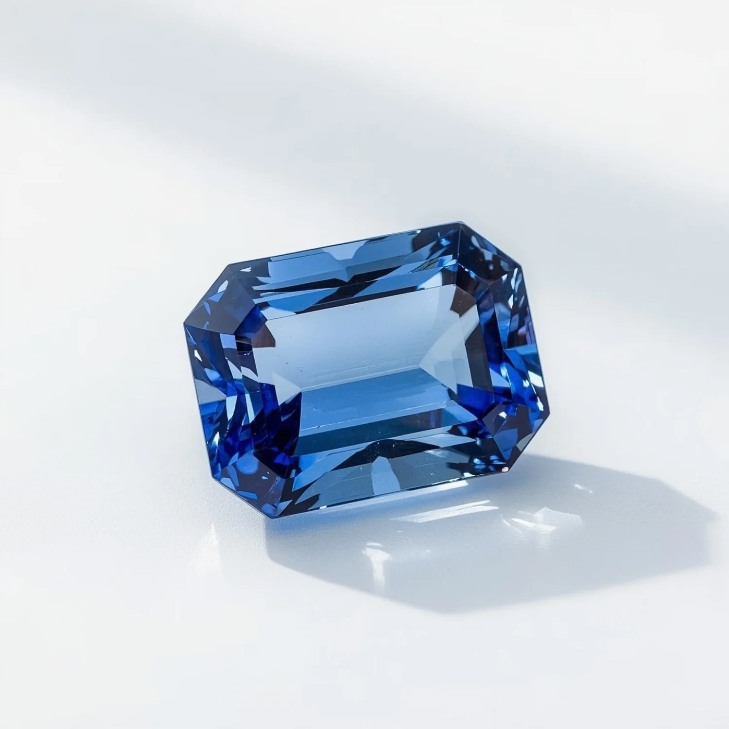 Tanzanite 1PC Chunky 12x16 MM Emerald Faceted Blue Sparkling Semi Precious Loose Gemstone - Image 2
