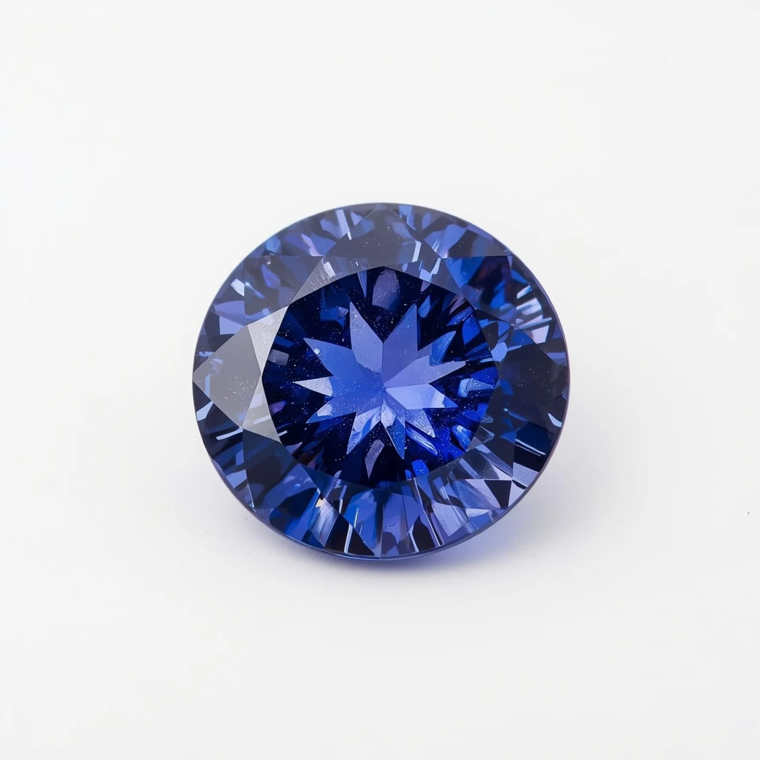 Tanzanite 1PC Chunky 14x14 MM Round Faceted Blue Genuine Semi Precious Loose Gemstones - Image 2