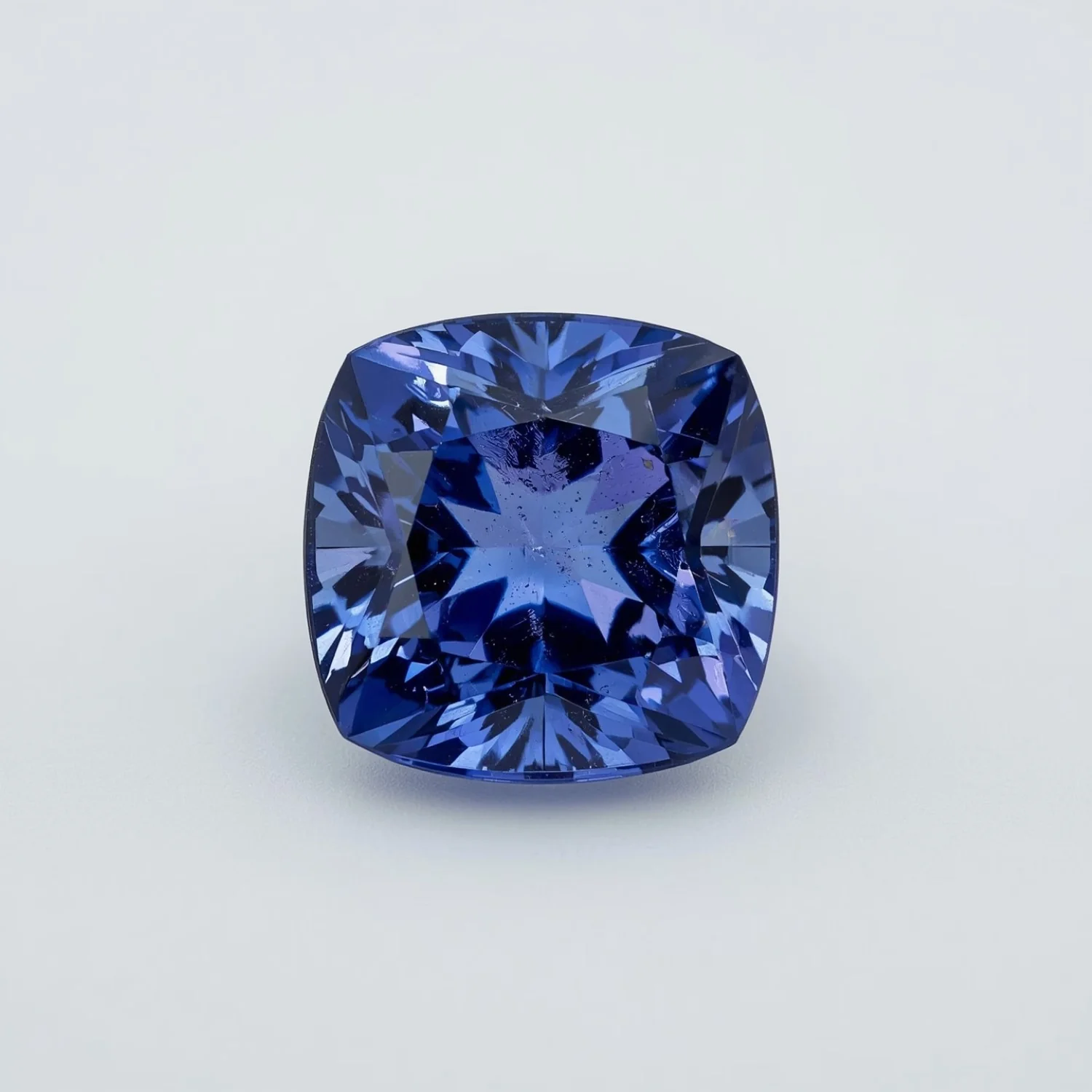 Tanzanite 1PC Large 12x12 MM Cushion Faceted Blue High-Quality Semi Precious Loose Gems - Image 2