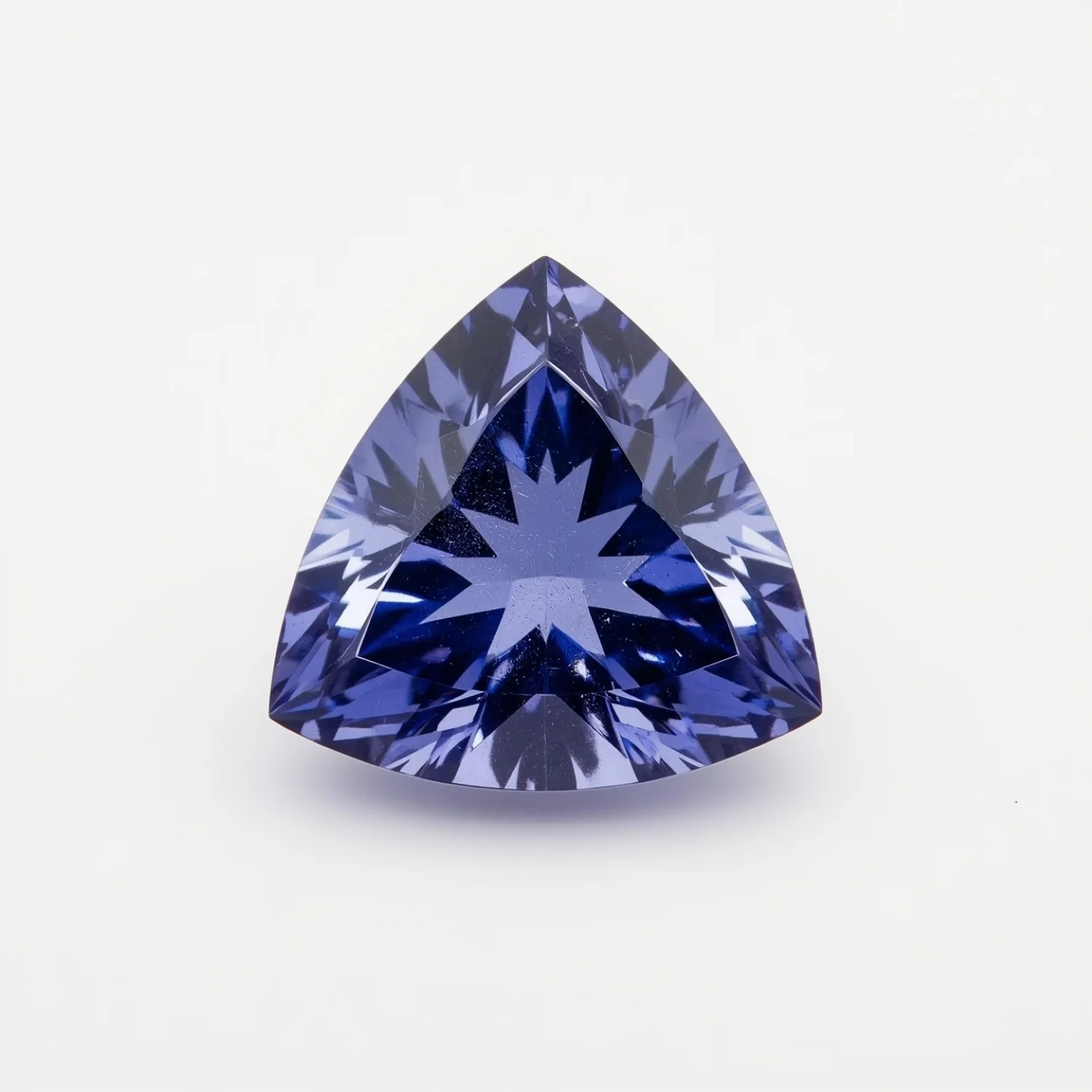 Tanzanite 1PC Small 8x8 MM Triangle Faceted Blue Luster Semi Precious Loose Gems - Image 2