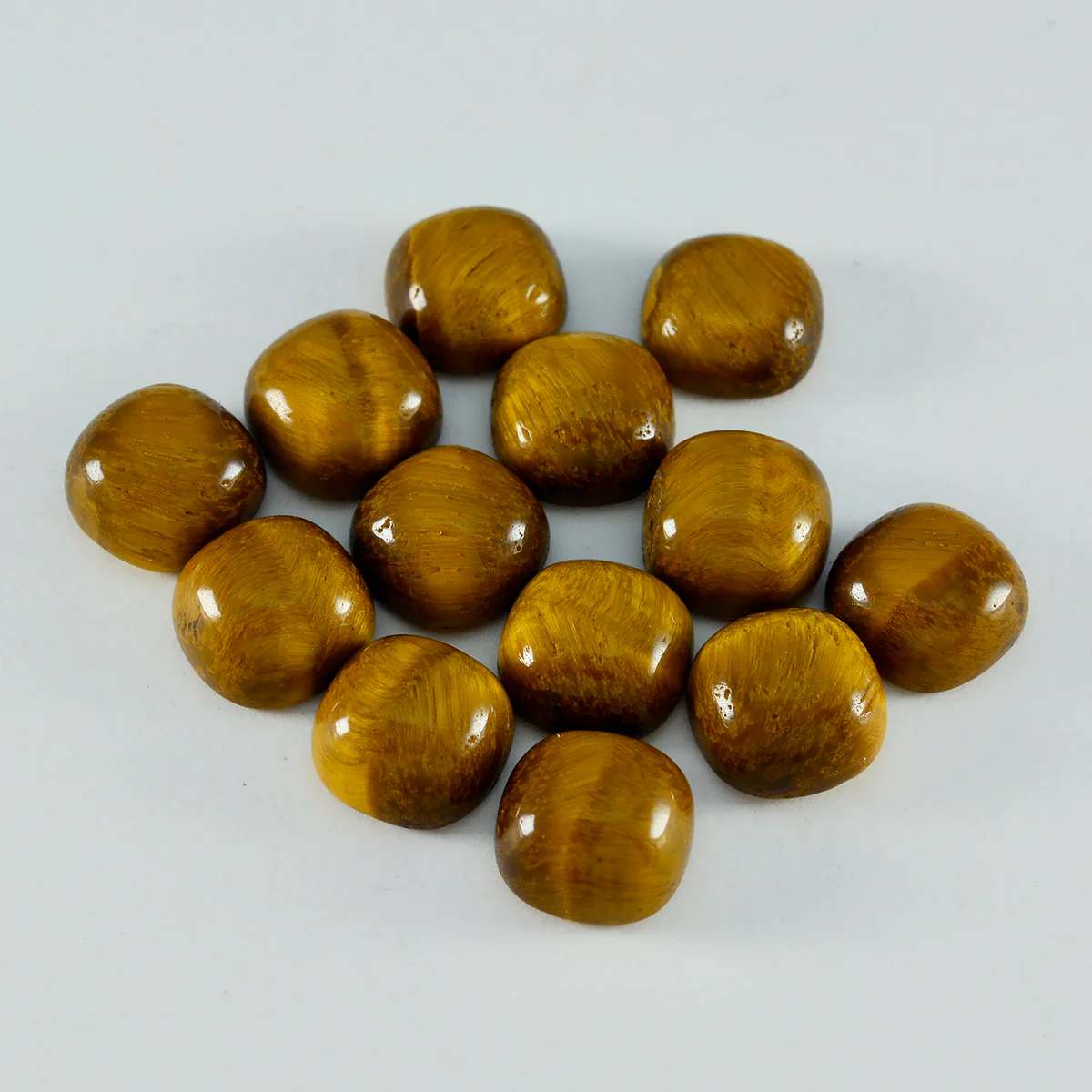 Tiger Eye 10PC Tiny 5x5 MM Cushion Cabochon Brown Polished semi Precious Loose Gems - Image 3