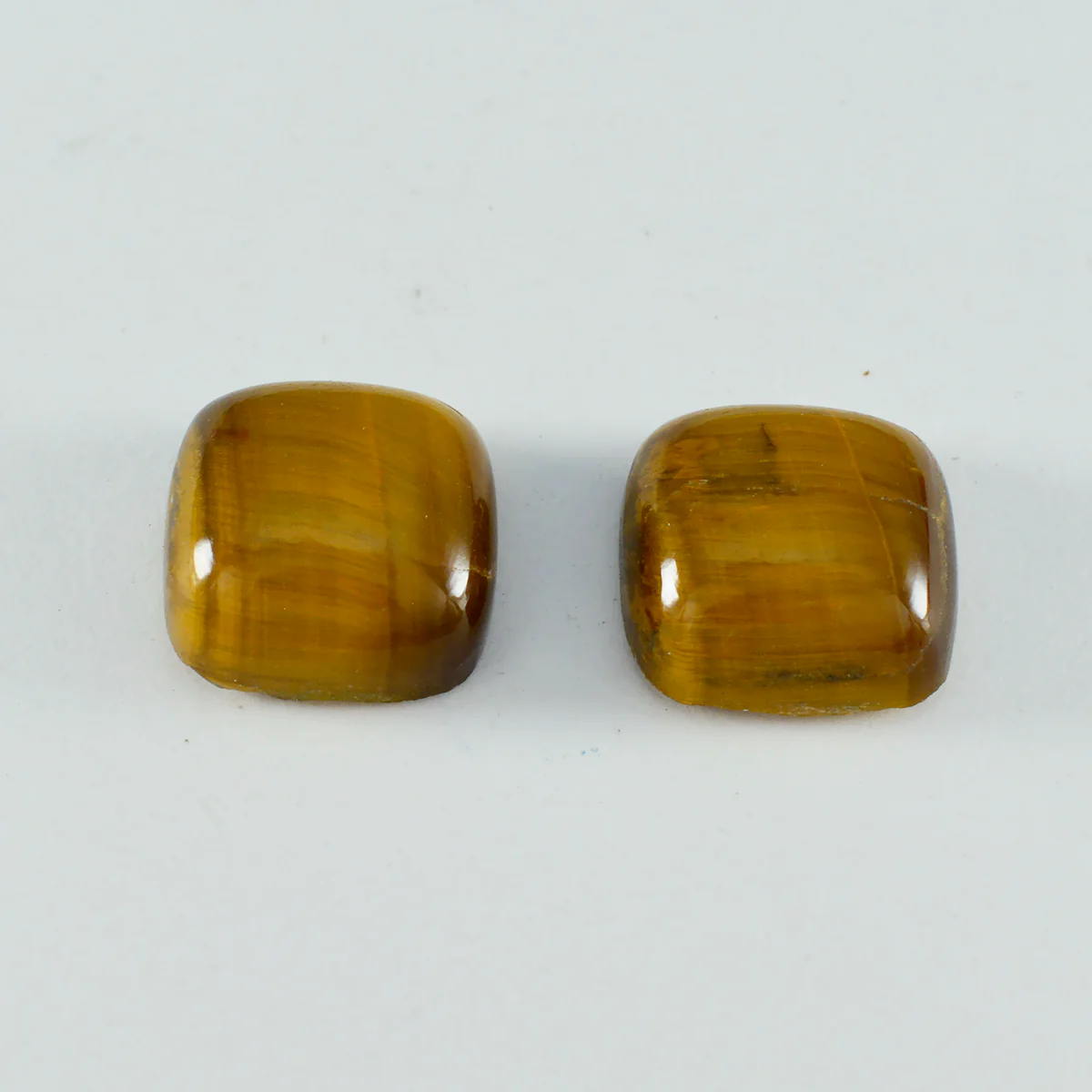 Tiger Eye 1PC Large 10x10 MM Cushion Cabochon Brown Fine semi Precious Gems - Image 3