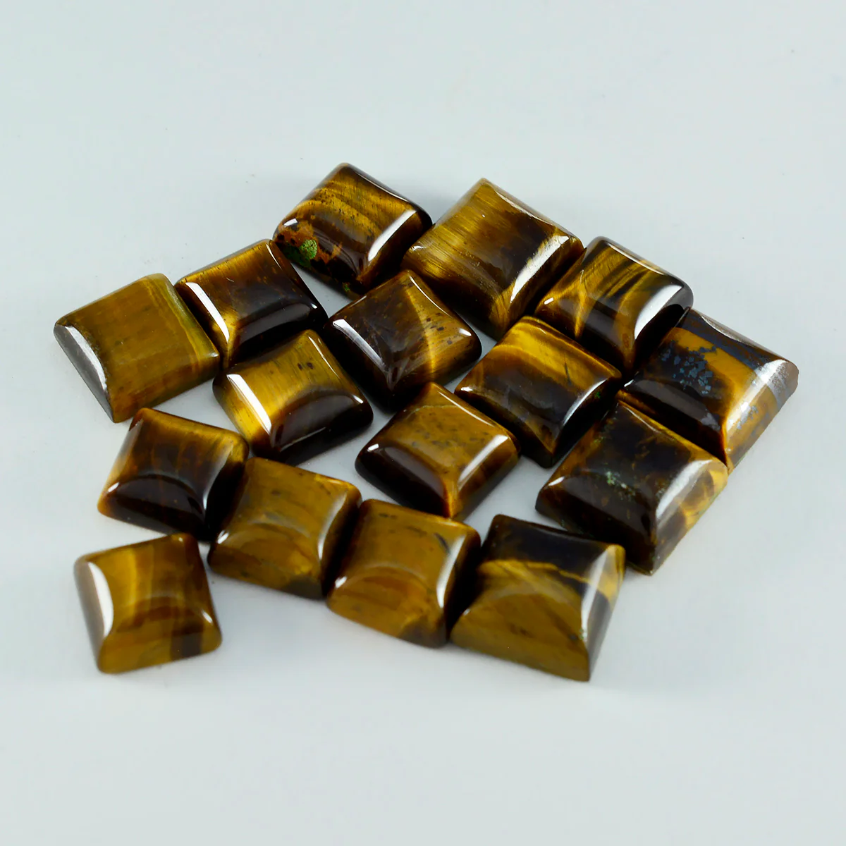Tiger Eye 1PC Large 10x10 MM Square Cabochon Brown Pure semi Precious Precious Gemstone - Image 4