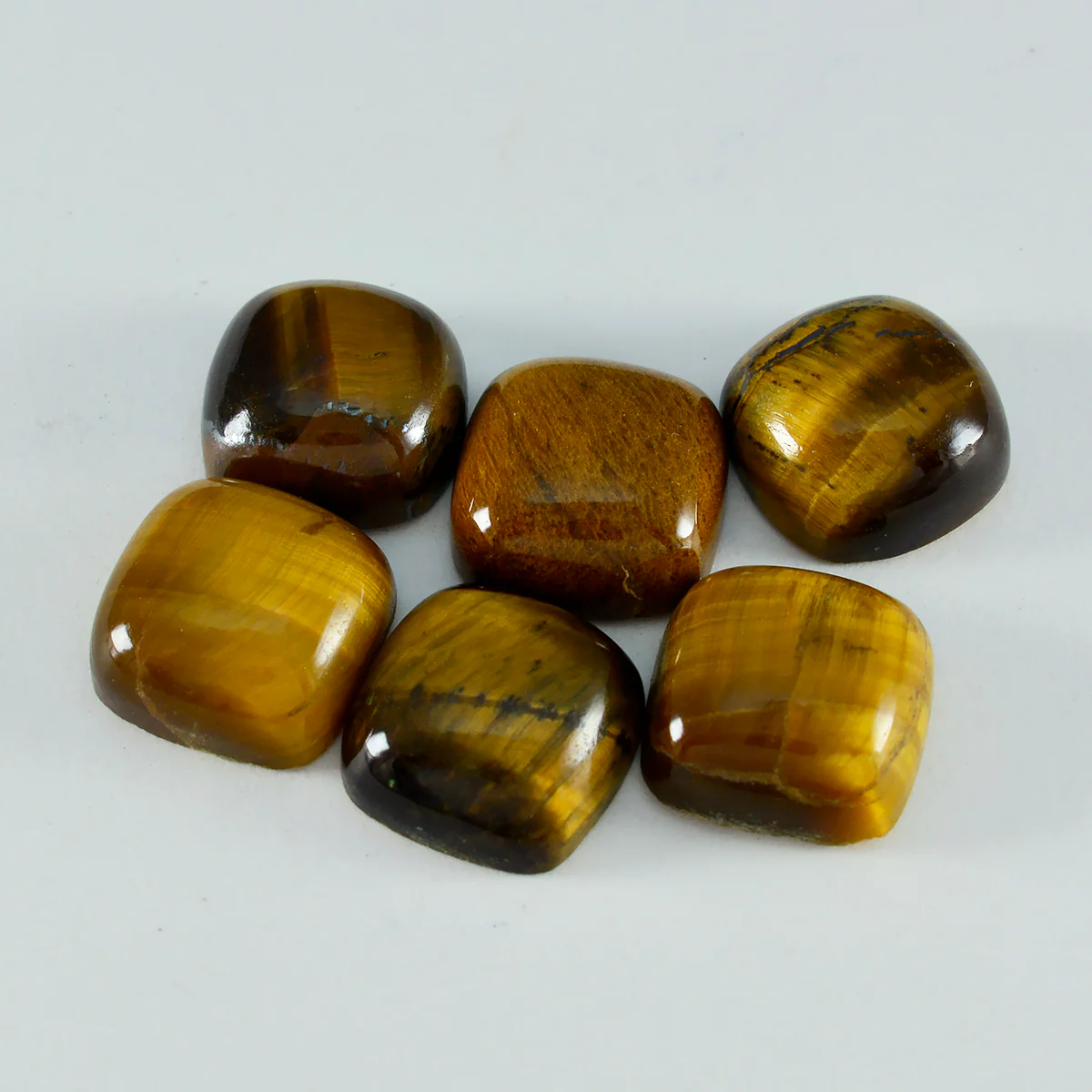 Tiger Eye 1PC Large 11x11 MM Cushion Cabochon Brown High-Quality semi Precious Loose Gems