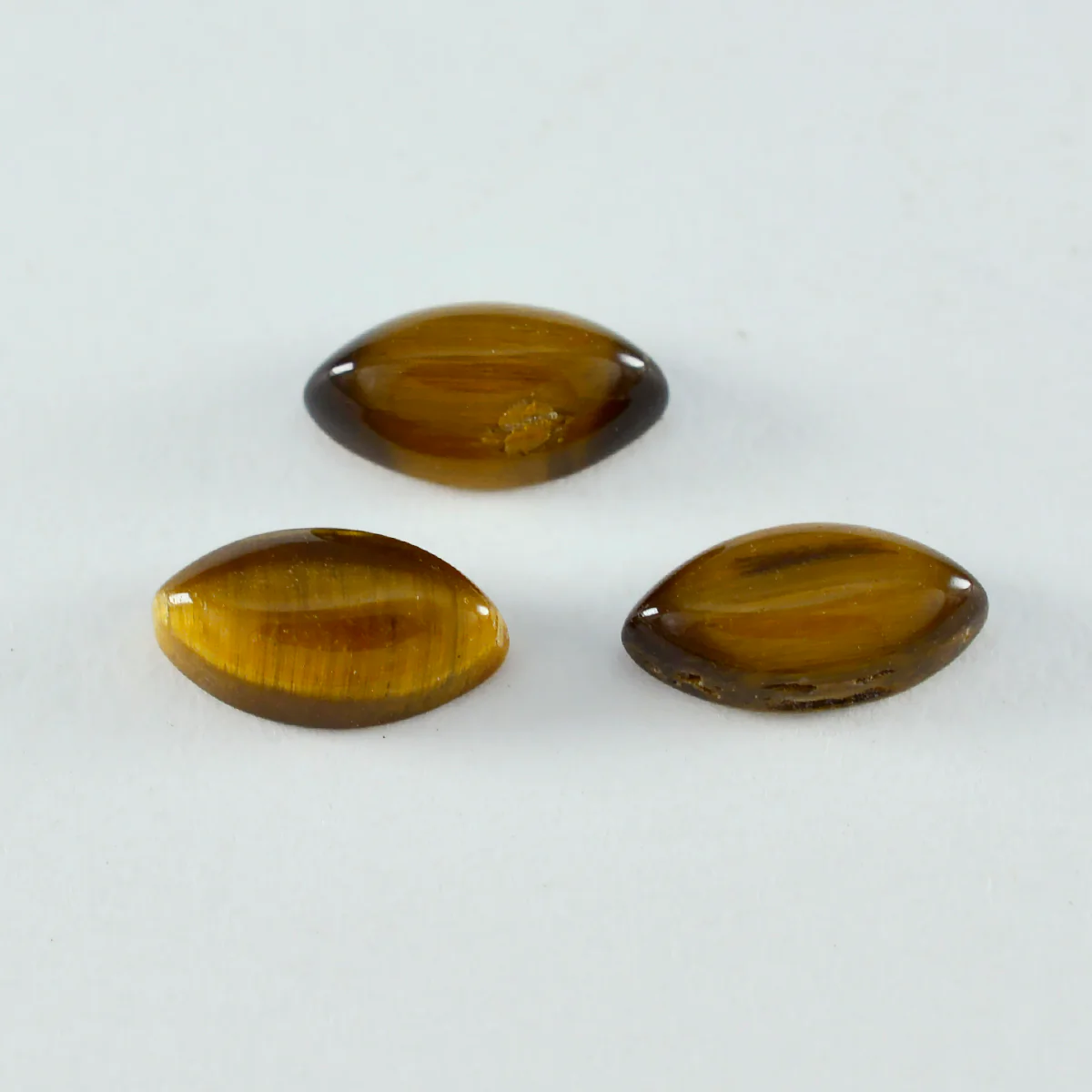 Tiger Eye 1PC Large 8x16 MM Marquise Cabochon Brown Sparkling semi Precious Gems - Image 3
