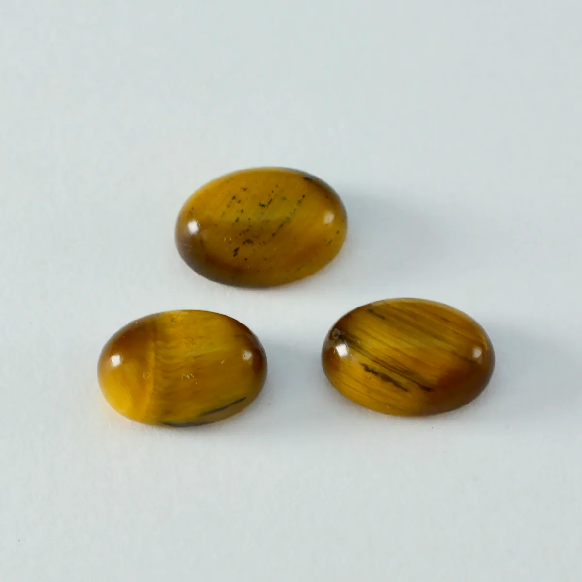 Tiger Eye 1PC Small 6x9 MM Oval Cabochon Brown Shine semi Precious Loose Gemstones