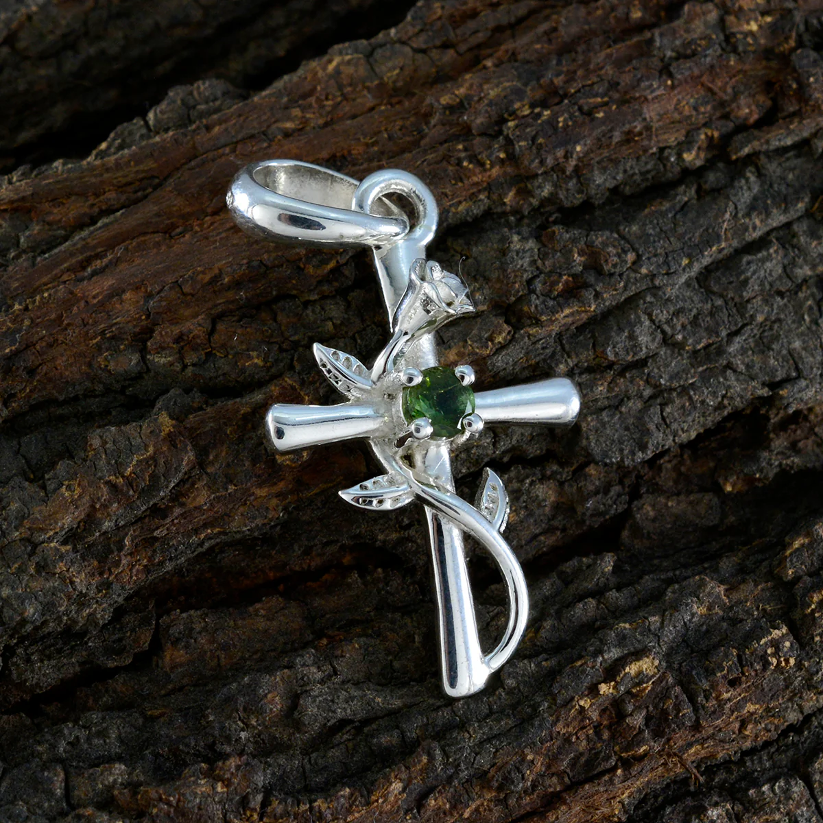 Tourmaline Dainty German Silver Solitaire Emilia Love multicolor Pendant Jewelry - Image 3