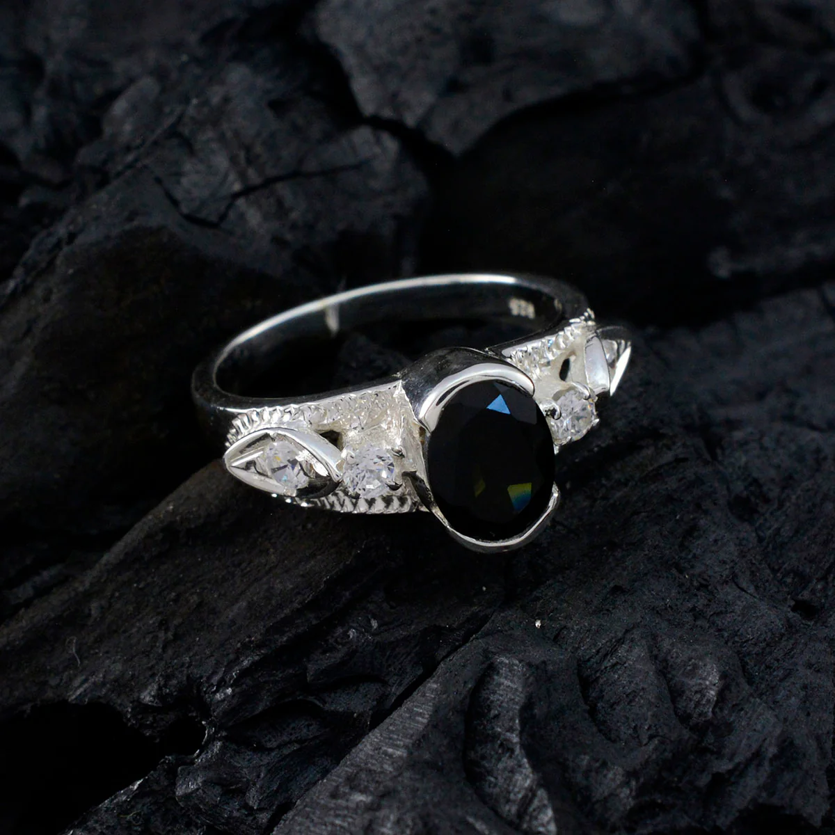 Tourmaline Solitaire African Sterling Silver multicolor Gems Minimal Love Ring Jewelry - Image 4