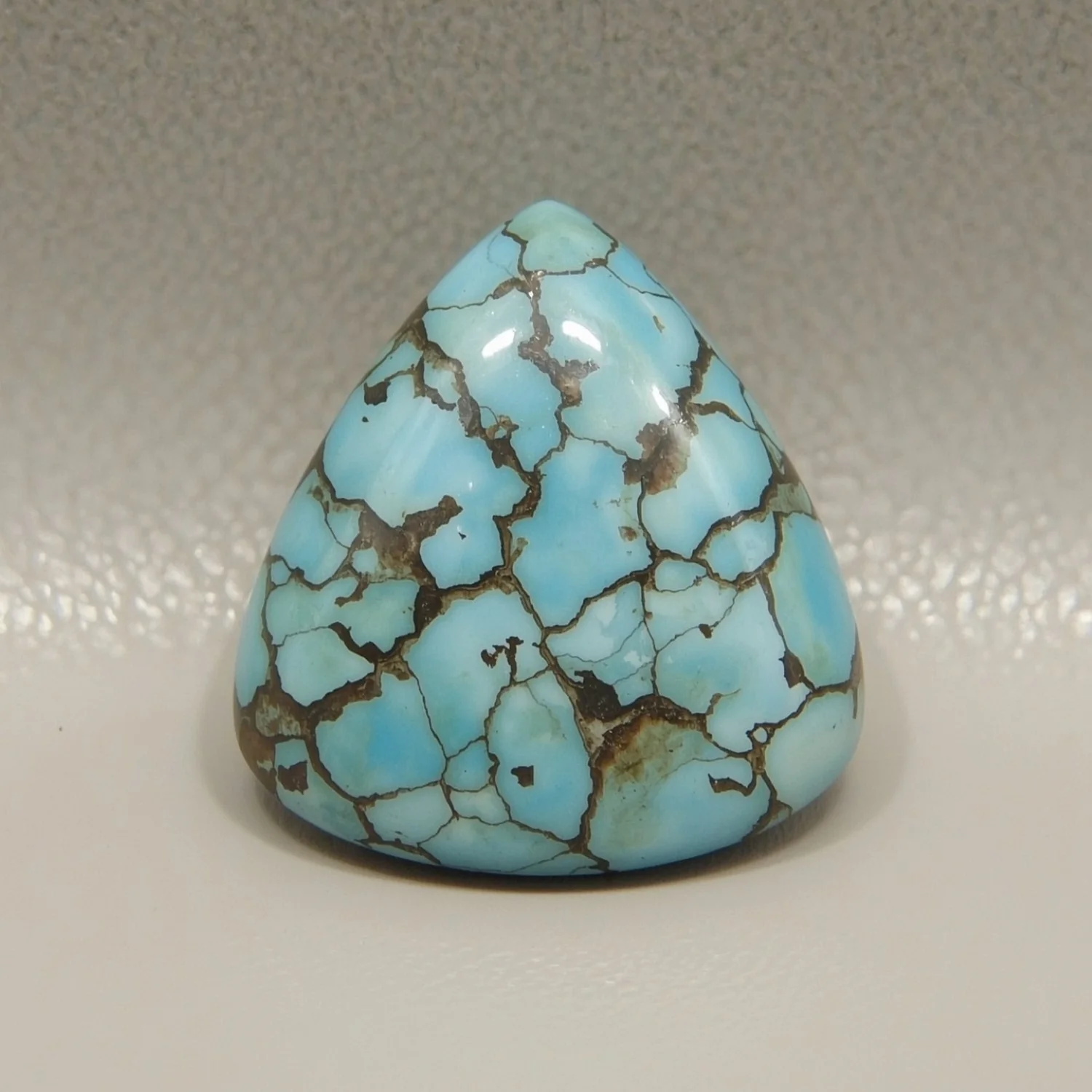 Turquoise 10PC Tiny 4x4 MM Triangle Cabochon Blue Genuine semi Precious Precious Gemstone - Image 2