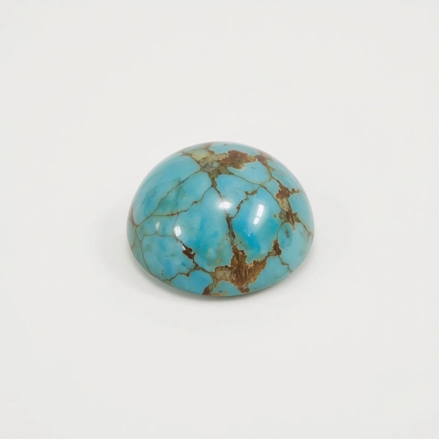 Turquoise 10PC Tiny 5x5 MM Round Cabochon Blue Lustrous semi Precious Semi Precious Gemstone - Image 2